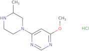 4-Methoxy-6-(3-methyl-piperazin-1-yl)-pyrimidine hydrochloride