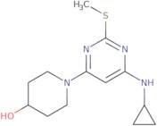 1-(6-Cyclopropylamino-2-methylsulfanyl-pyrimidin-4-yl)-piperidin-4-ol