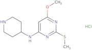 (6-Methoxy-2-methylsulfanyl-pyrimidin-4-yl)-piperidin-4-yl-amine hydrochloride