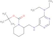 2-[(6-Diethylamino-pyrimidin-4-ylamino)-methyl]-piperidine-1-carboxylic acid tert-butyl ester