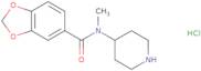 Benzo[1,3]dioxole-5-carboxylic acid methyl-piperidin-4-yl-amide hydrochloride