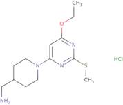 C-[1-(6-Ethoxy-2-methylsulfanyl-pyrimidin-4-yl)-piperidin-4-yl]-methylamine hydrochloride