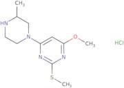 4-Methoxy-6-(3-methyl-piperazin-1-yl)-2-methylsulfanyl-pyrimidine hydrochloride