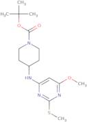 4-(6-Methoxy-2-methylsulfanyl-pyrimidin-4-ylamino)-piperidine-1-carboxylic acid tert-butyl ester