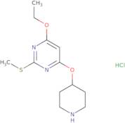 4-Ethoxy-2-methylsulfanyl-6-(piperidin-4-yloxy)-pyrimidine hydrochloride