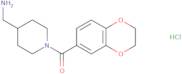 (4-Aminomethyl-piperidin-1-yl)-(2,3-dihydro-benzo[1,4]dioxin-6-yl)-methanone hydrochloride