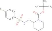 2-[(4-Fluoro-benzenesulfonylamino)-methyl]-piperidine-1-carboxylic acid tert-butyl ester