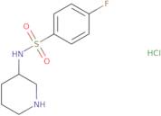 4-Fluoro-N-piperidin-3-yl-benzenesulfonamide hydrochloride