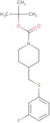 4-(3-Fluoro-phenylsulfanylmethyl)-piperidine-1-carboxylic acid tert-butyl ester