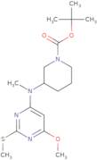 3-[(6-Methoxy-2-methylsulfanyl-pyrimidin-4-yl)-methyl-amino]-piperidine-1-carboxylic acid tert-but…