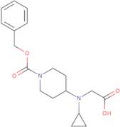 4-(Carboxymethyl-cyclopropyl-amino)-piperidine-1-carboxylic acid benzyl ester