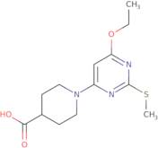 1-(6-Ethoxy-2-methylsulfanyl-pyrimidin-4-yl)-piperidine-4-carboxylic acid