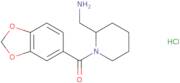 (2-Aminomethyl-piperidin-1-yl)-benzo[1,3]dioxol-5-yl-methanone hydrochloride