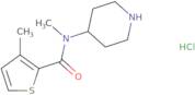 3-Methyl-thiophene-2-carboxylic acid methyl-piperidin-4-yl-amide hydrochloride