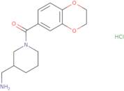 (3-Aminomethyl-piperidin-1-yl)-(2,3-dihydro-benzo[1,4]dioxin-6-yl)-methanone hydrochloride