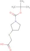 3-Carboxymethylsulfanyl-pyrrolidine-1-carboxylic acid tert-butyl ester