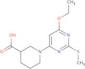 1-(6-Ethoxy-2-methylsulfanyl-pyrimidin-4-yl)-piperidine-3-carboxylic acid