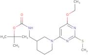 [1-(6-Ethoxy-2-methylsulfanyl-pyrimidin-4-yl)-piperidin-3-ylmethyl]-carbamic acid tert-butyl ester