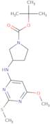 3-(6-Methoxy-2-methylsulfanyl-pyrimidin-4-ylamino)-pyrrolidine-1-carboxylic acid tert-butyl ester