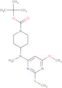 4-[(6-Methoxy-2-methylsulfanyl-pyrimidin-4-yl)-methyl-amino]-piperidine-1-carboxylic acid tert-b...