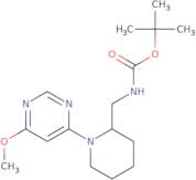 [1-(6-Methoxy-pyrimidin-4-yl)-piperidin-2-ylmethyl]-carbamic acid tert-butyl ester