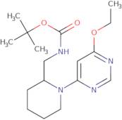 [1-(6-Ethoxy-pyrimidin-4-yl)-piperidin-2-ylmethyl]-carbamic acid tert-butyl ester
