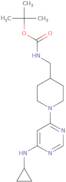 [1-(6-Cyclopropylamino-pyrimidin-4-yl)-piperidin-4-ylmethyl]-carbamic acid tert-butyl ester