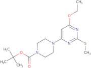 4-(6-Ethoxy-2-methylsulfanyl-pyrimidin-4-yl)-piperazine-1-carboxylic acid tert-butyl ester