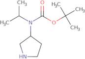 Isopropyl-(R)-pyrrolidin-3-yl-carbamic acid tert-butyl ester