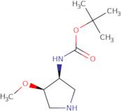 rac-tert-butyl N-[(3R,4S)-4-methoxypyrrolidin-3-yl]carbamate