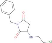 1-Benzyl-3-(2-chloroethylamino)pyrrolidine-2,5-dione