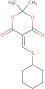 5-[(Cyclohexylsulfanyl)methylene]-2,2-dimethyl-1,3-dioxane-4,6-dione