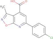 6-(4-Chlorophenyl)-3-methyl-[1,2]oxazolo[5,4-b]pyridine-4-carboxylic acid