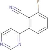 2-Fluoro-6-(pyrimidin-4-yl)benzonitrile