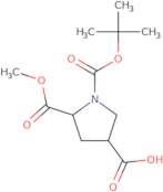 (3S,5S)-1-(tert-Butoxycarbonyl)-5-(methoxycarbonyl)pyrrolidine-3-carboxylic acid