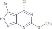 3-Bromo-4-chloro-6-(methylsulfanyl)-1H-pyrazolo[3,4-d]pyrimidine