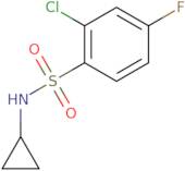 2-Chloro-N-cyclopropyl-4-fluorobenzene-1-sulfonamide