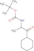 tert-Butyl N-(1-cyclohexyl-1-oxopropan-2-yl)carbamate