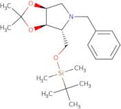 (3aR,4R,6aS)-5-benzyl-4-(((tert-butyldimethylsilyl)oxy)methyl)-2,2-dimethyltetrahydro-3aH-[1,3]dio…