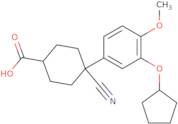 trans-4-Cyano-4-[3-(cyclopentyloxy)-4-methoxyphenyl]cyclohexanecarboxylic acid