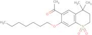 1-[7-(Heptyloxy)-3,4-dihydro-4,4-dimethyl-1,1-dioxido-2H-1-benzothiopyran-6-yl]-ethanone