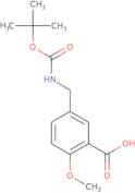 5-({[(tert-Butoxy)carbonyl]amino}methyl)-2-methoxybenzoic acid