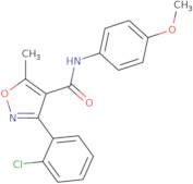 (3-(2-chlorophenyl)-5-methylisoxazol-4-yl)-N-(4-methoxyphenyl)formamide