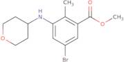 Methyl 5-Bromo-2-Methyl-3-((Tetrahydro-2H-Pyran-4-Yl)Amino)Benzoate