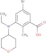 5-bromo-3-[ethyl(tetrahydro-2H-pyran-4-yl)amino]-2-methyl-Benzoic acid