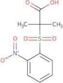 2-Methyl-2-[(2-nitrobenzene)sulfonyl]propanoic acid