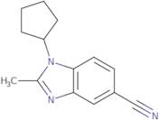 1-Cyclopentyl-2-methyl-1,3-benzodiazole-5-carbonitrile