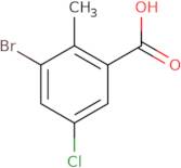 3-Bromo-5-chloro-2-methylbenzoic acid
