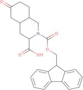 2-[(9H-fluoren-9-ylmethoxy)carbonyl]-6-oxo-decahydroisoquinoline-3-carboxylic acid