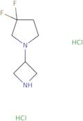 1-(3-azetidinyl)-3,3-difluoro-pyrrolidine 2hcl